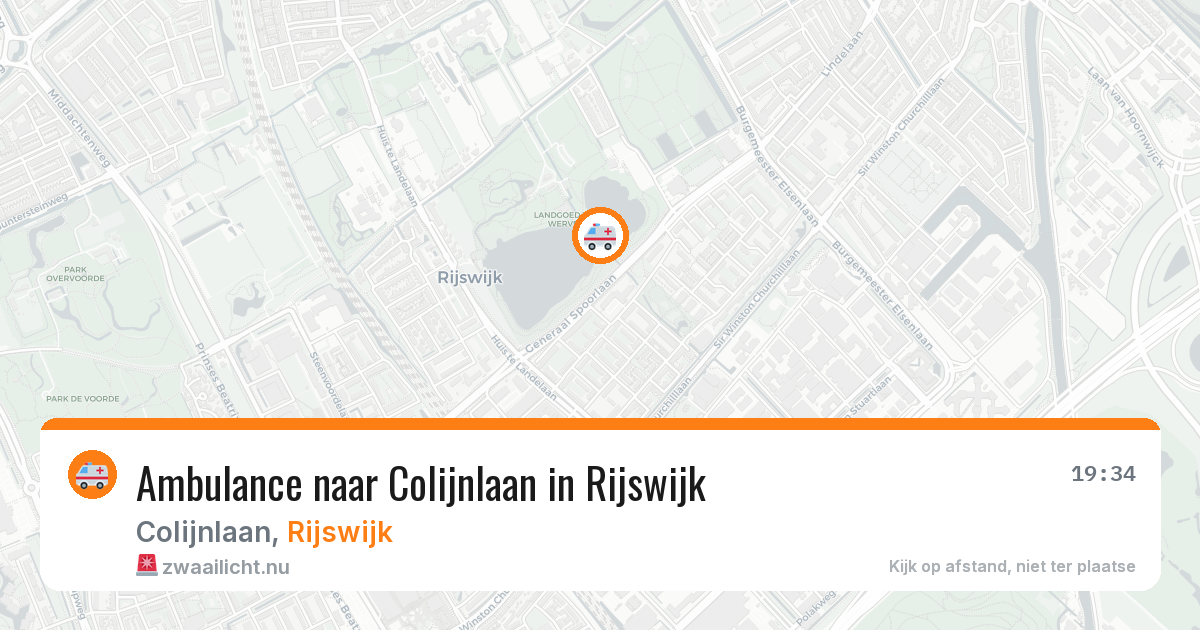 Ambulance naar Colijnlaan in Rijswijk — 2 mrt 2026