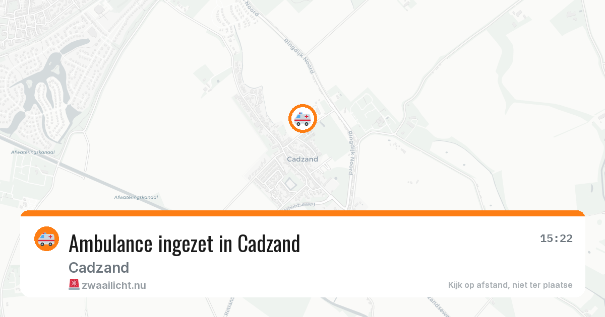 Ambulance ingezet in Cadzand — 19 jul 2026