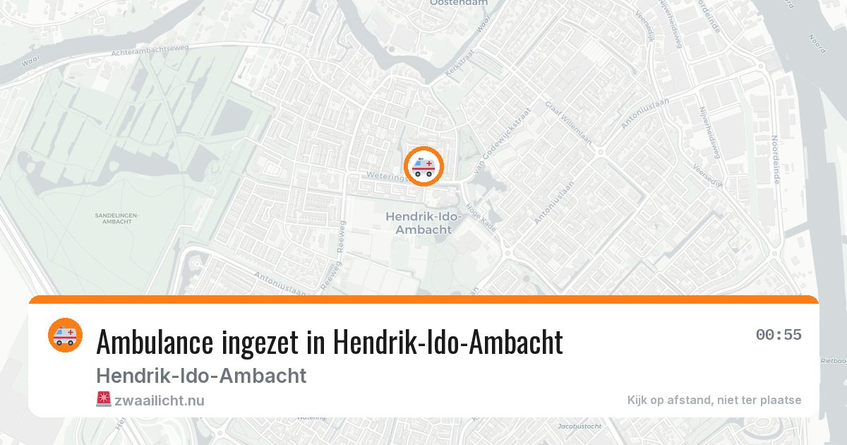 Ambulance ingezet in Hendrik-Ido-Ambacht — 30 mrt 2026