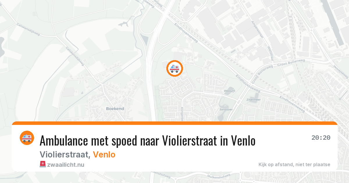 Ambulance met spoed naar Violierstraat in Venlo — 29 mei 2026