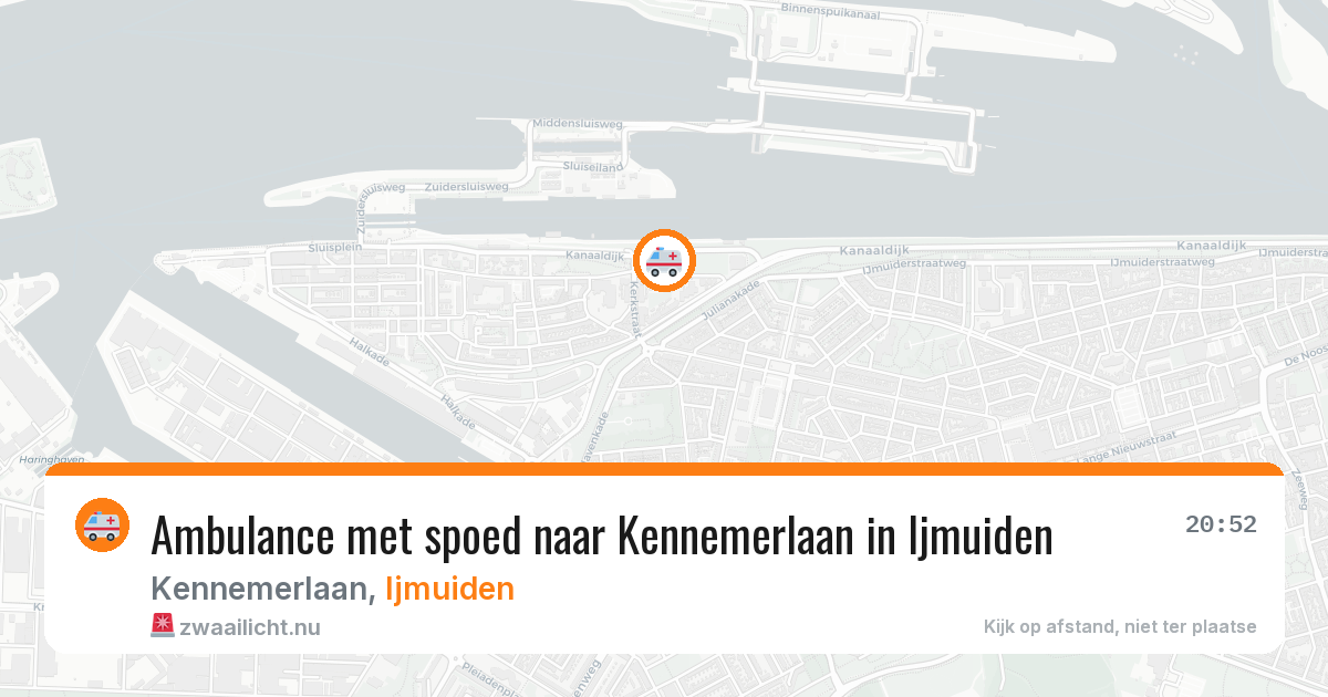 Ambulance met spoed naar Kennemerlaan in Ijmuiden — 13 feb 2026