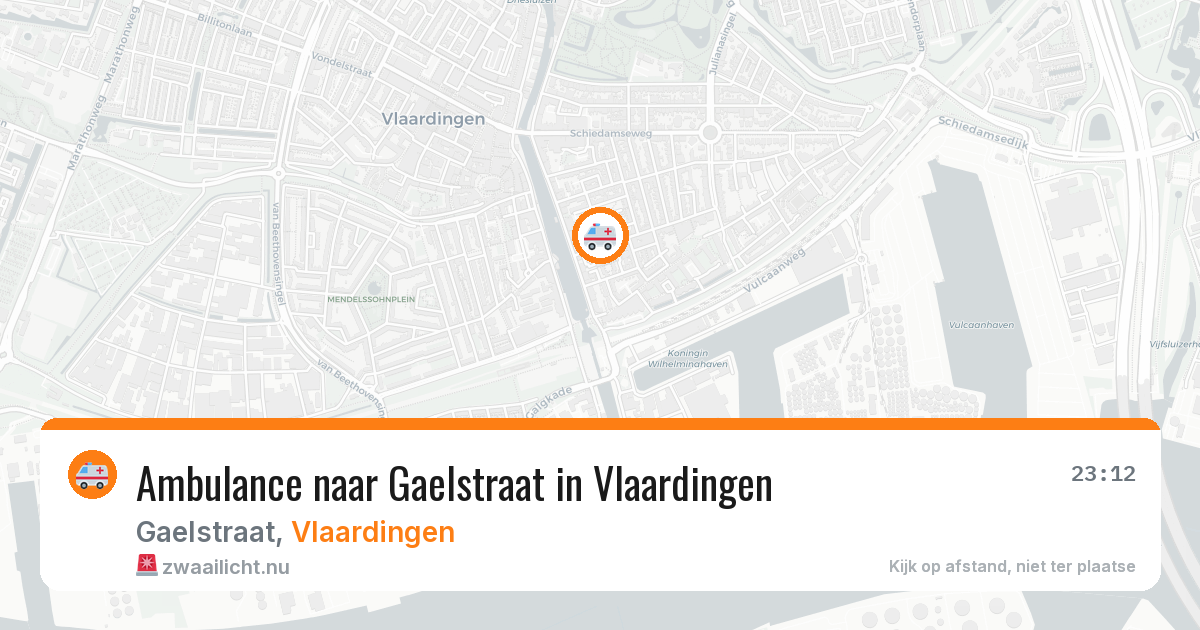 Ambulance naar Gaelstraat in Vlaardingen — 21 jul 2026