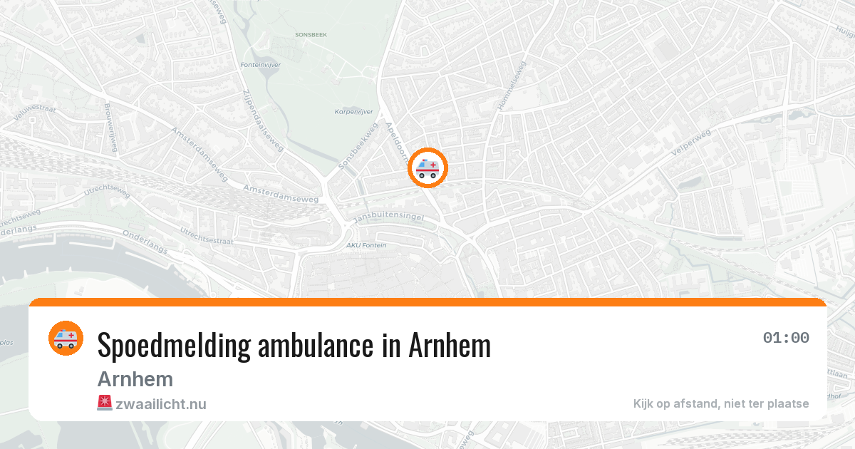 Spoedmelding ambulance in Arnhem — 3 jul 2026