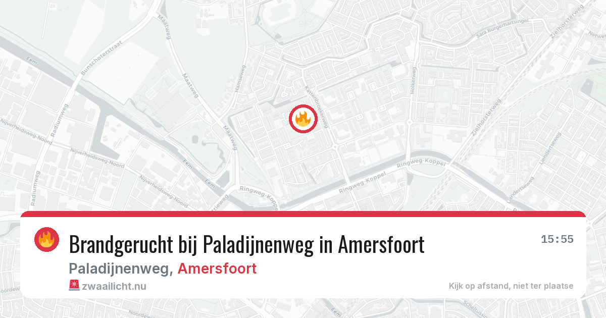 Brandgerucht bij Paladijnenweg in Amersfoort — 24 mrt 2026
