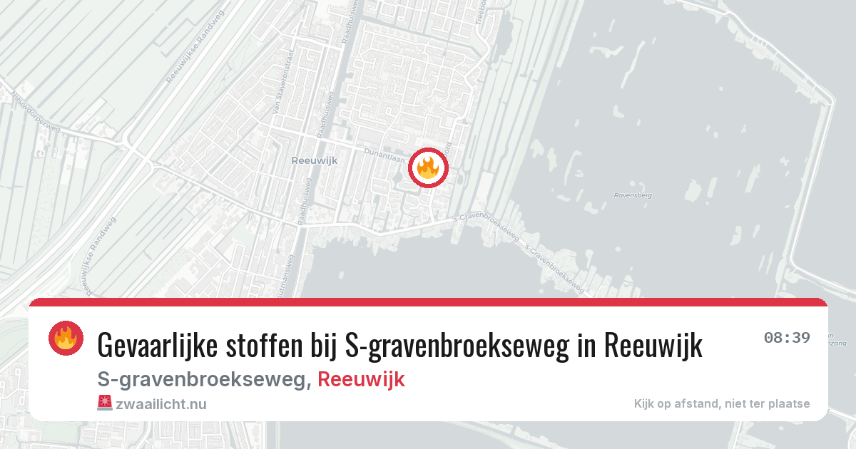 Gevaarlijke stoffen bij S-gravenbroekseweg in Reeuwijk — 20 jul 2026