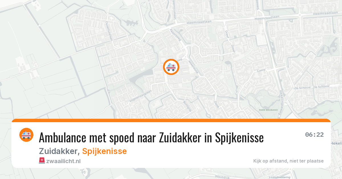 Ambulance met spoed naar Zuidakker in Spijkenisse — 31 mrt 2026