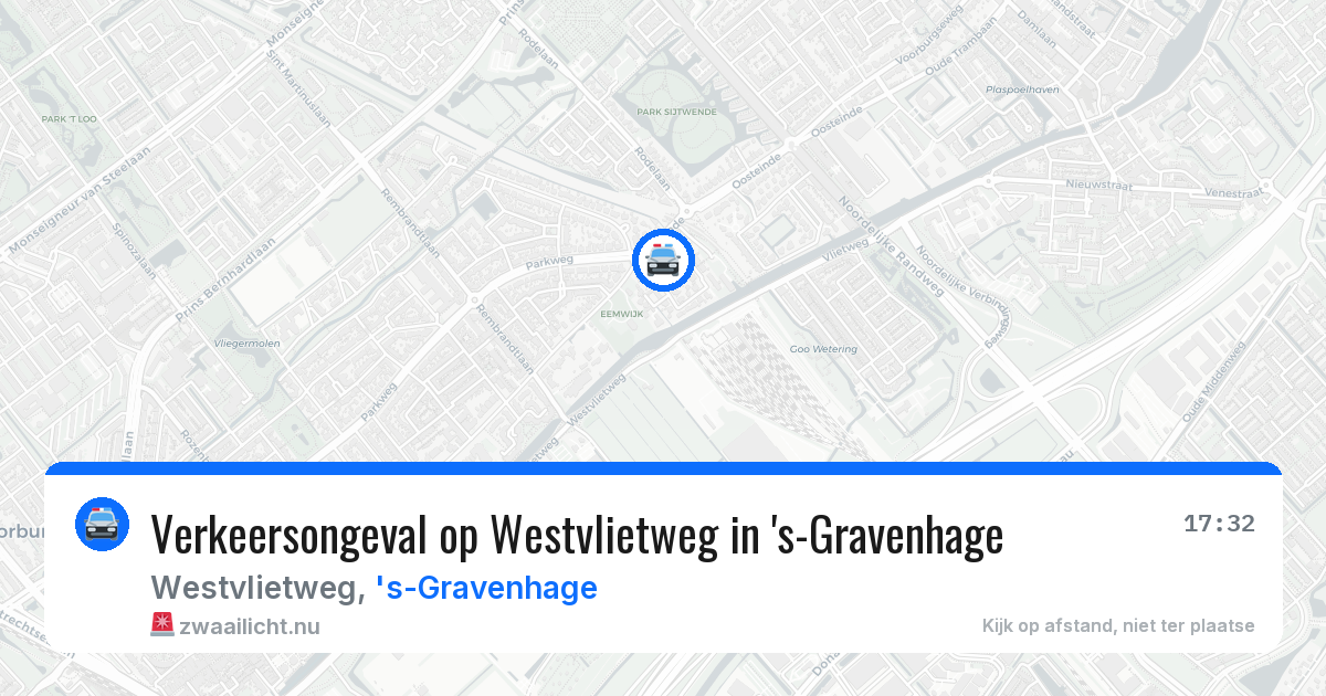 Verkeersongeval op Westvlietweg in 's-Gravenhage — 5 jun 2026