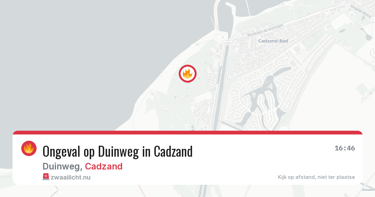Ongeval op Duinweg in Cadzand — 6 jun 2026