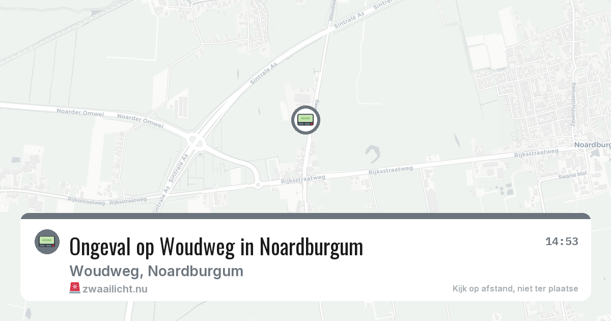 Ongeval op Woudweg in Noardburgum — 5 mrt 2026