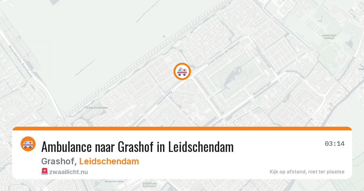 Ambulance naar Grashof in Leidschendam — 16 mei 2026