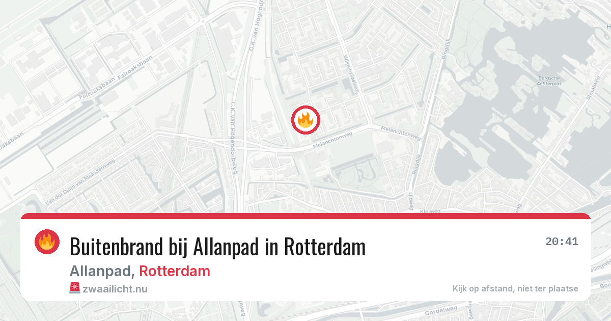 Buitenbrand bij Allanpad in Rotterdam — 25 jul 2026