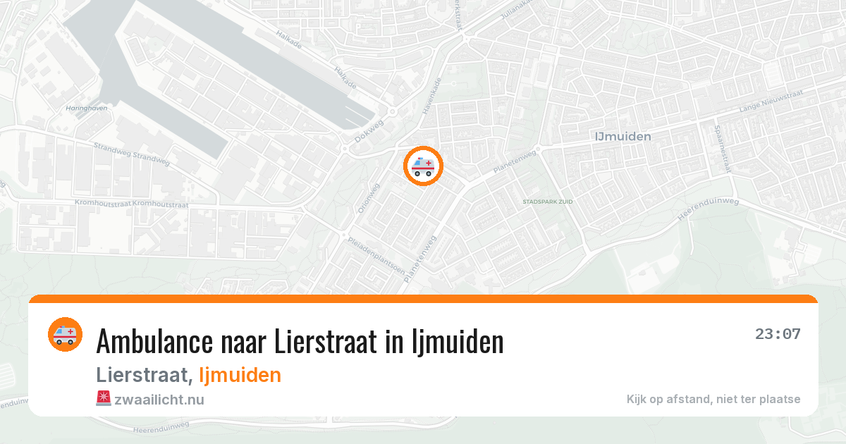 Ambulance naar Lierstraat in Ijmuiden — 10 jul 2026