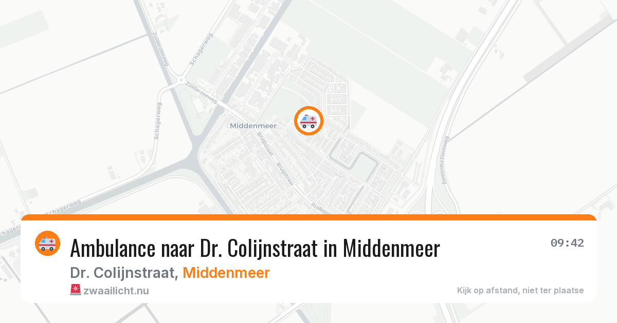 Ambulance naar Dr. Colijnstraat in Middenmeer — 16 jul 2026