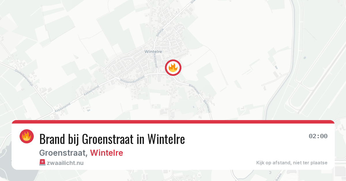 Brand bij Groenstraat in Wintelre — 17 jan 2026