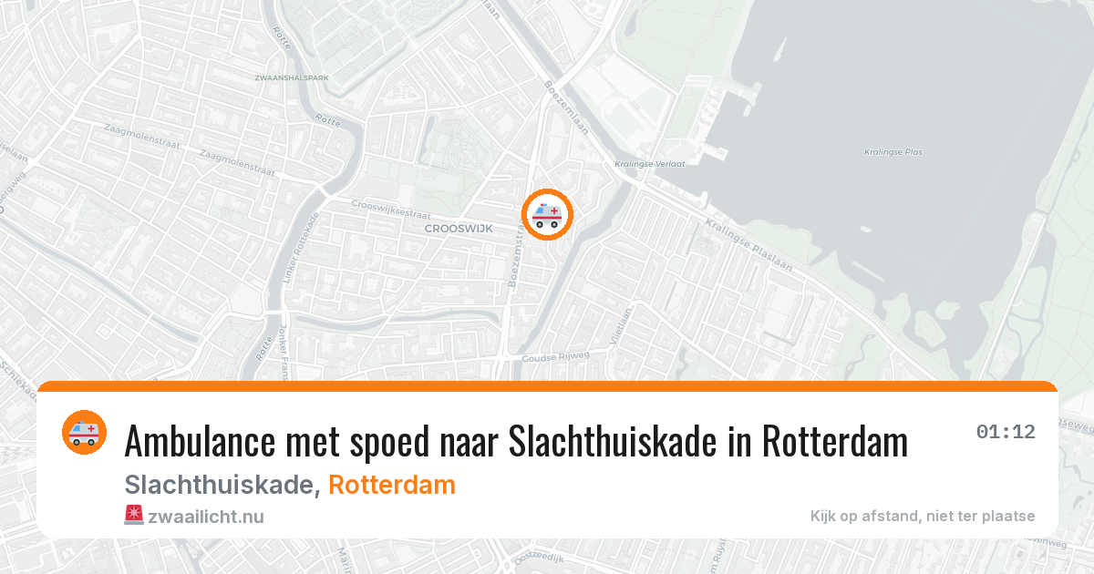 Ambulance met spoed naar Slachthuiskade in Rotterdam — 19 mrt 2026