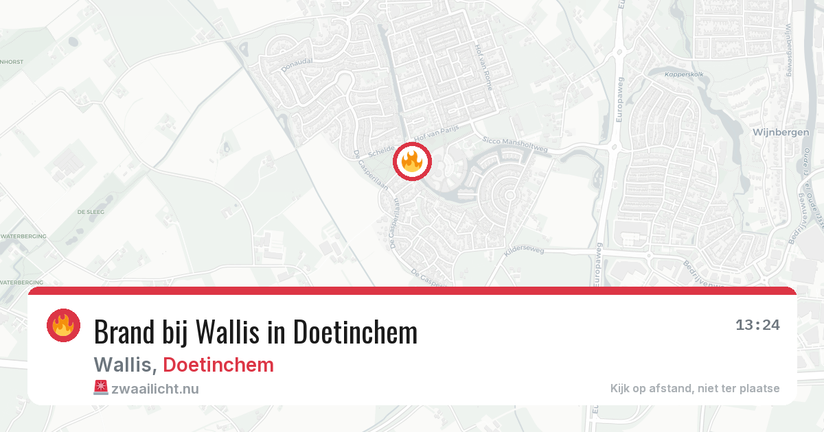 Brand bij Wallis in Doetinchem — 28 mei 2026