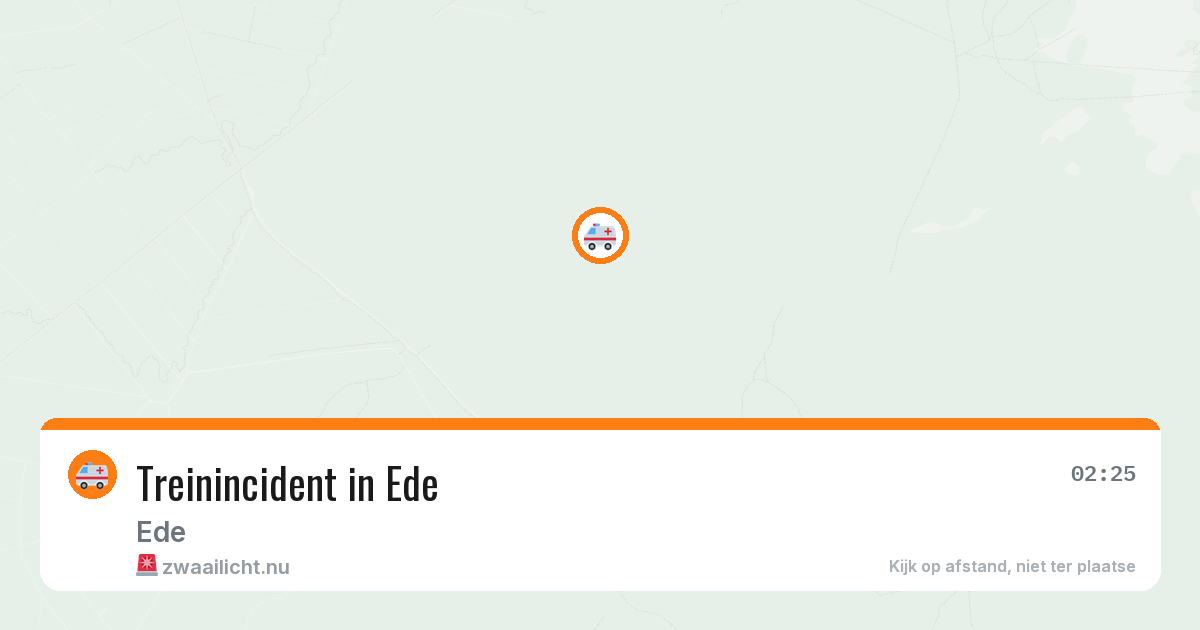 Treinincident in Ede — 23 mei 2026