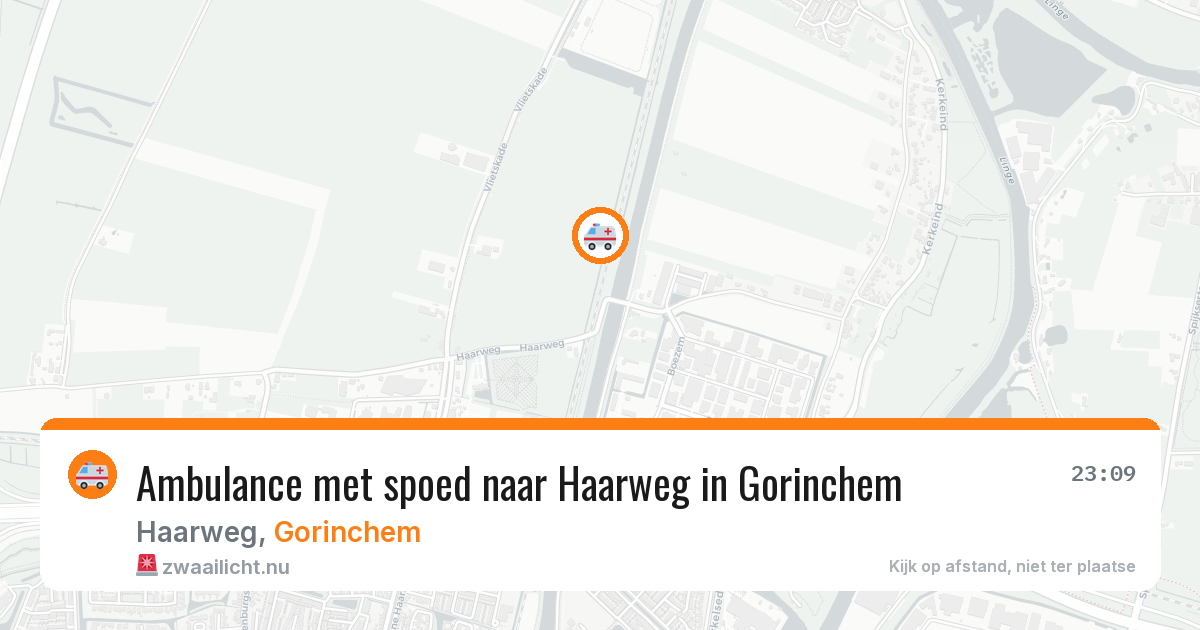 Ambulance met spoed naar Haarweg in Gorinchem — 27 mei 2026
