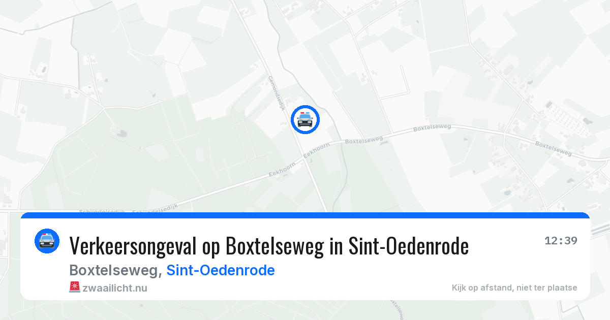 Verkeersongeval op Boxtelseweg in Sint-Oedenrode — 13 jul 2026