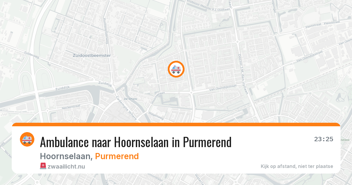 Ambulance naar Hoornselaan in Purmerend — 21 jul 2026