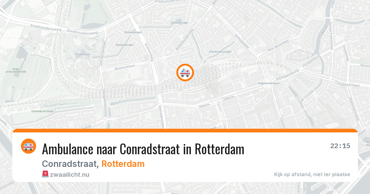 Ambulance naar Conradstraat in Rotterdam — 29 mei 2026