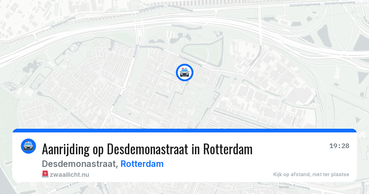 Aanrijding op Desdemonastraat in Rotterdam — 25 jul 2026