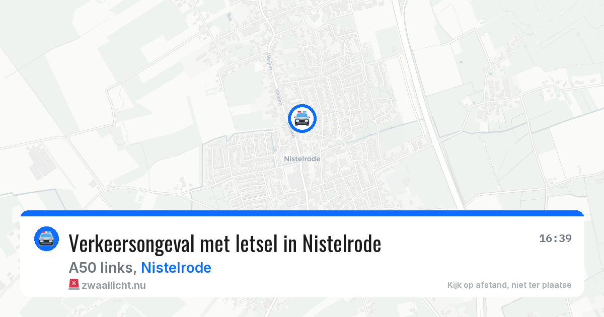 Verkeersongeval met letsel in Nistelrode — 20 mei 2026