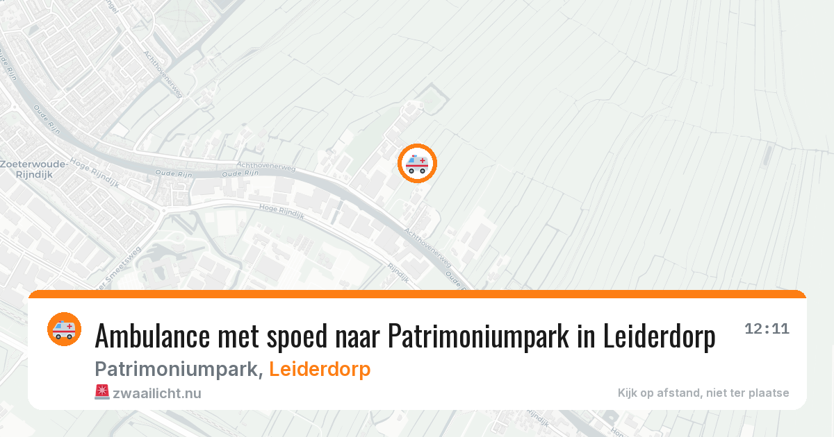 Ambulance met spoed naar Patrimoniumpark in Leiderdorp — 26 jan 2026