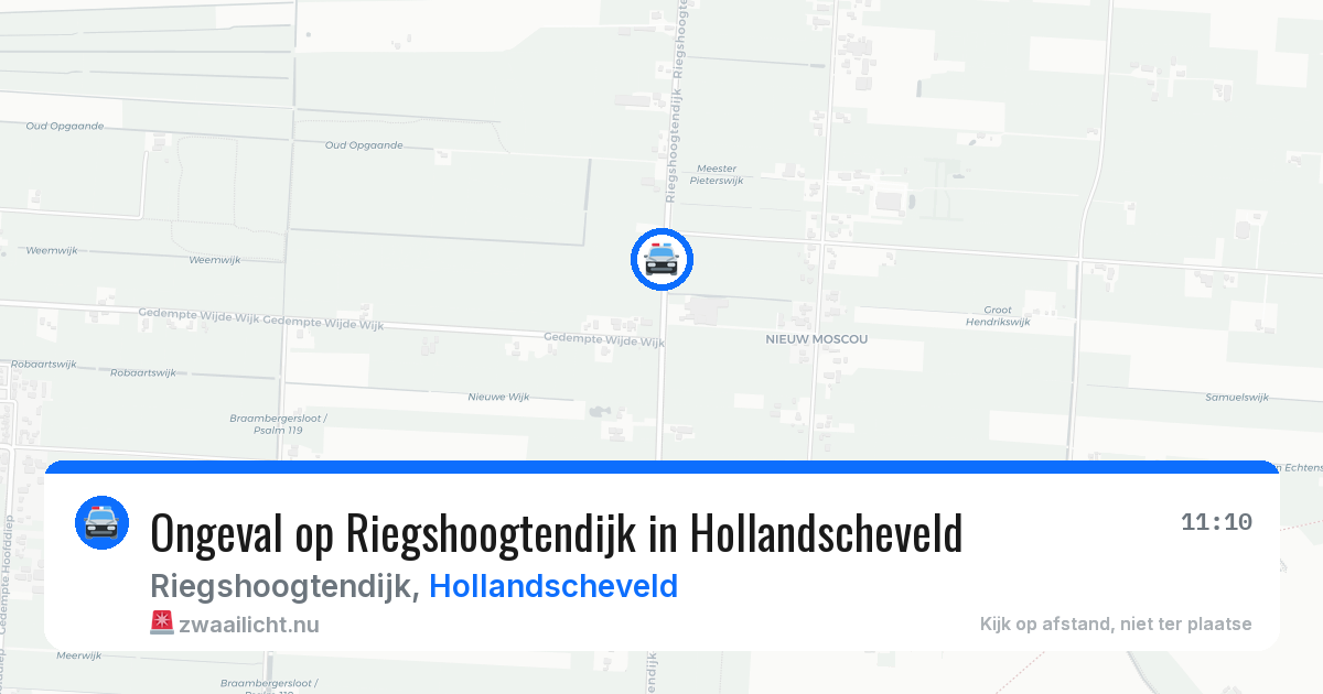 Ongeval op Riegshoogtendijk in Hollandscheveld — 27 jun 2026