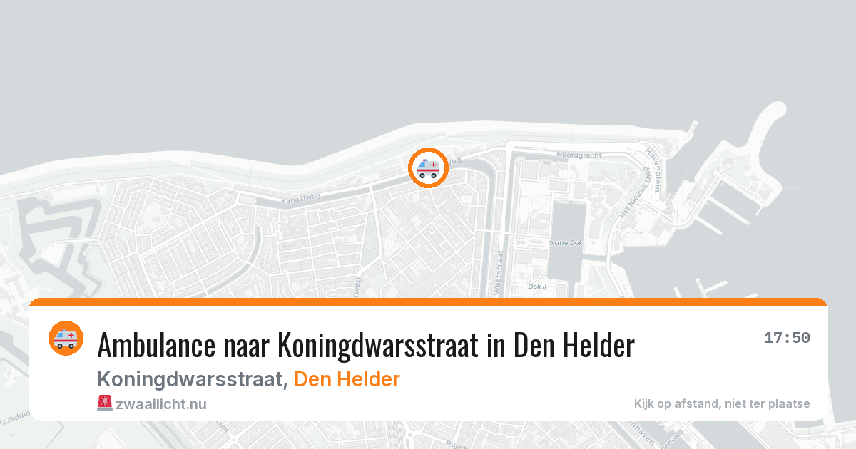 Ambulance naar Koningdwarsstraat in Den Helder — 9 jul 2026