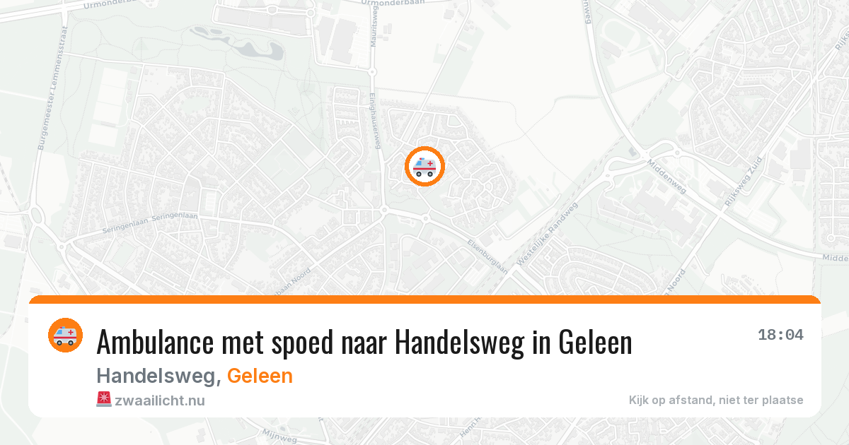Ambulance met spoed naar Handelsweg in Geleen — 8 feb 2026