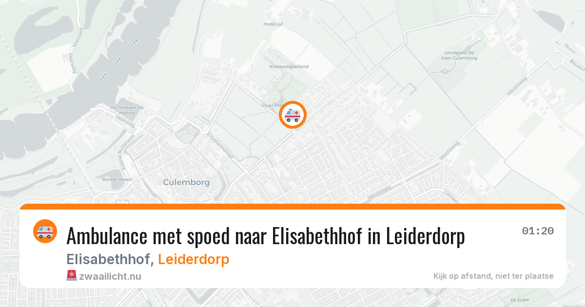 Ambulance met spoed naar Elisabethhof in Leiderdorp — 17 jan 2026