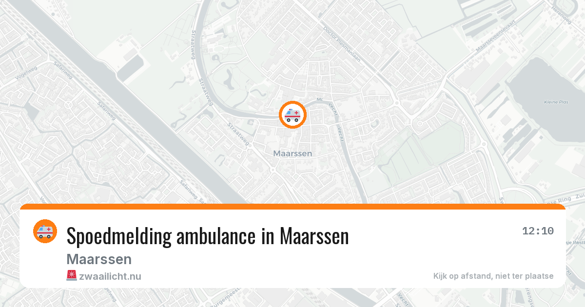 Spoedmelding ambulance in Maarssen — 19 jul 2026