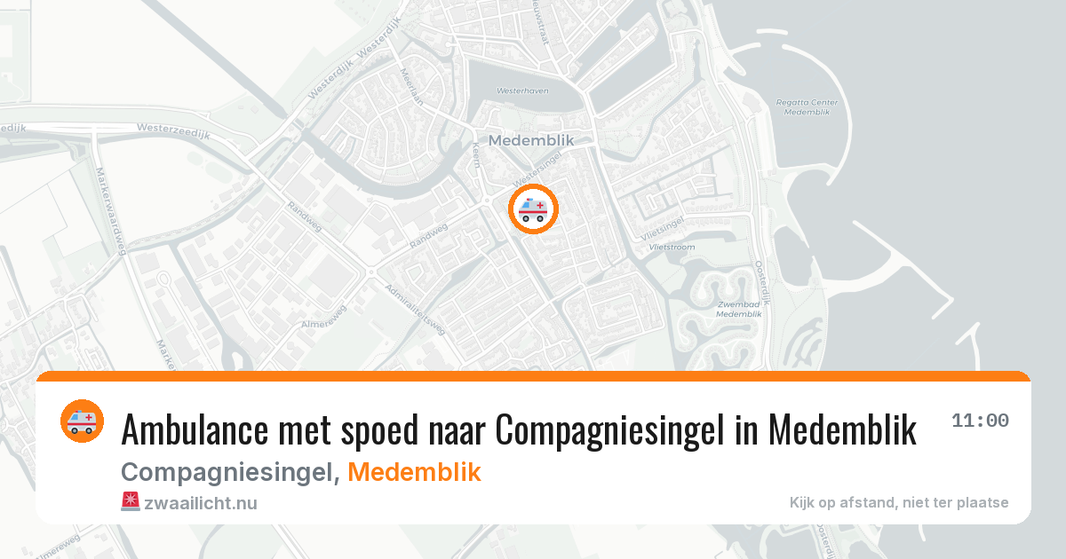 Ambulance met spoed naar Compagniesingel in Medemblik — 13 jul 2026