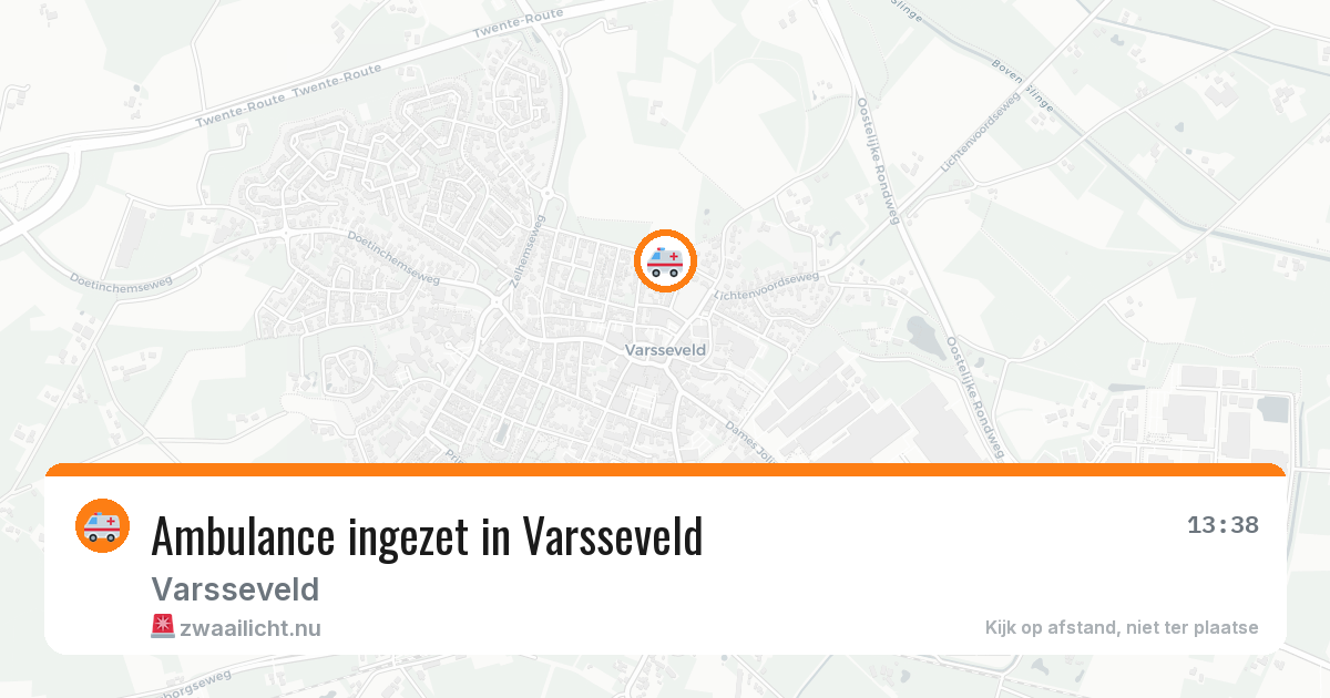 Ambulance ingezet in Varsseveld — 24 jul 2026