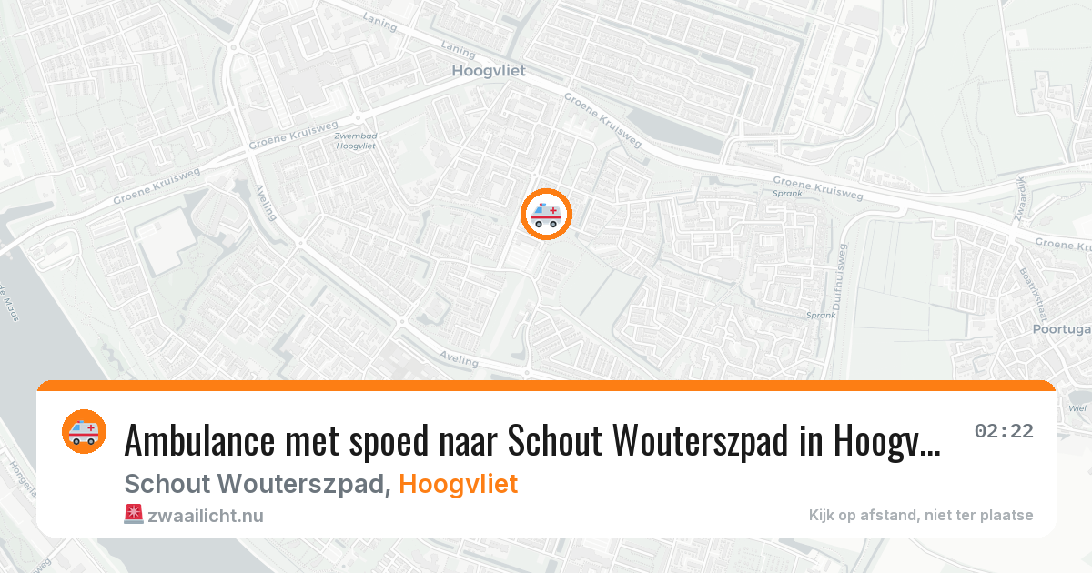 Ambulance met spoed naar Schout Wouterszpad in Hoogvliet — 14 jul 2026