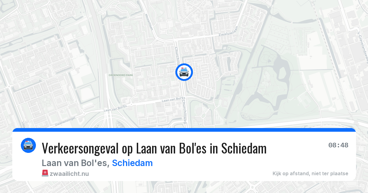 Verkeersongeval op Laan van Bol'es in Schiedam — 4 jun 2026