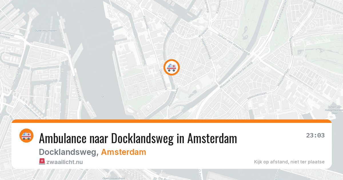 Ambulance naar Docklandsweg in Amsterdam — 10 jul 2026