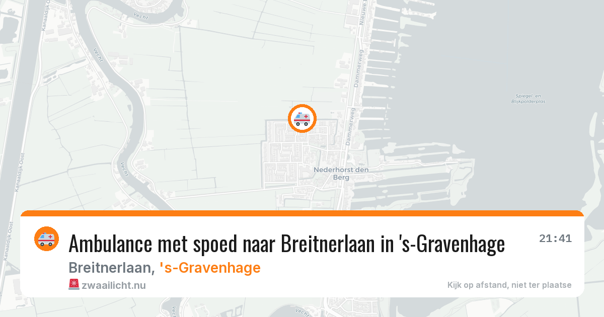 Ambulance met spoed naar Breitnerlaan in 's-Gravenhage — 23 mrt 2026
