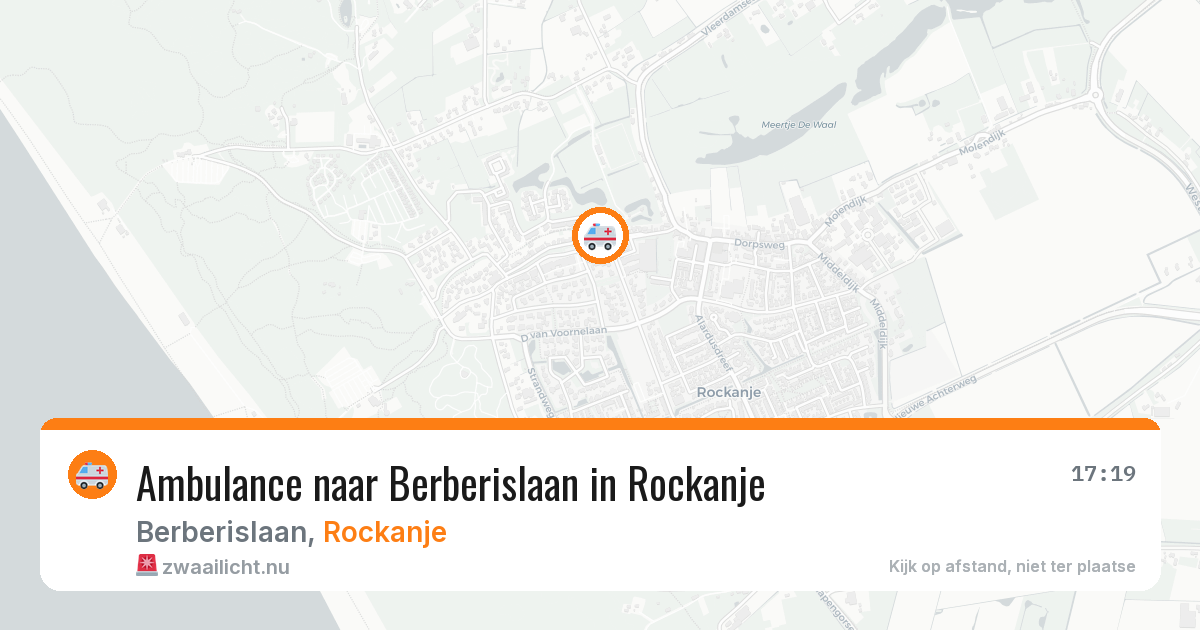 Ambulance naar Berberislaan in Rockanje — 22 jul 2026