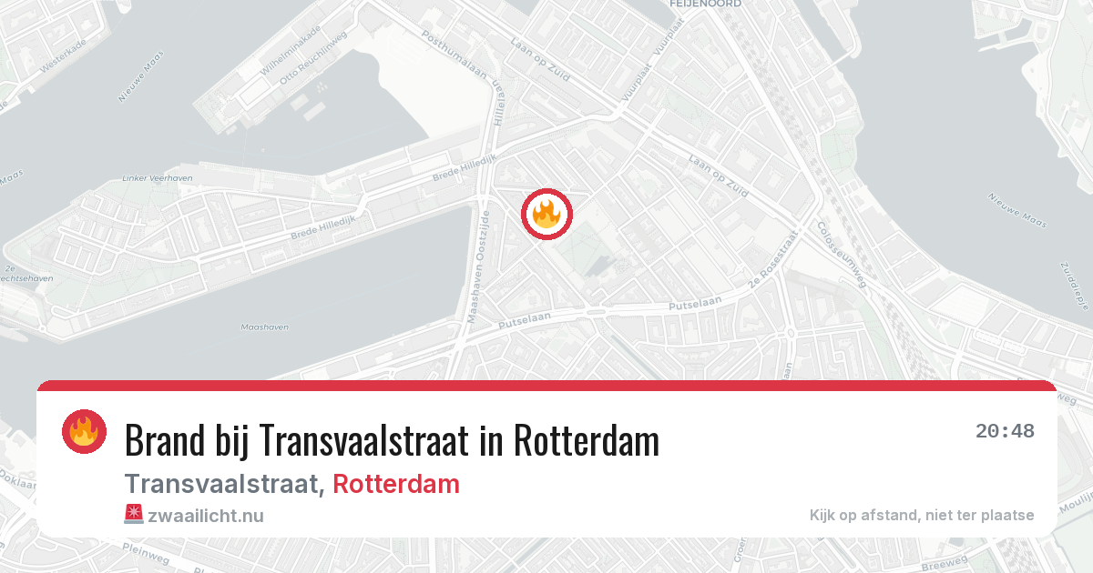 Brand bij Transvaalstraat in Rotterdam — 15 mei 2026