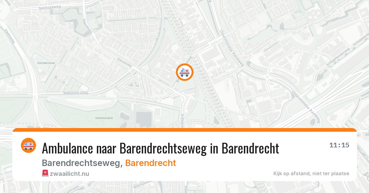 Ambulance naar Barendrechtseweg in Barendrecht — 23 jul 2026