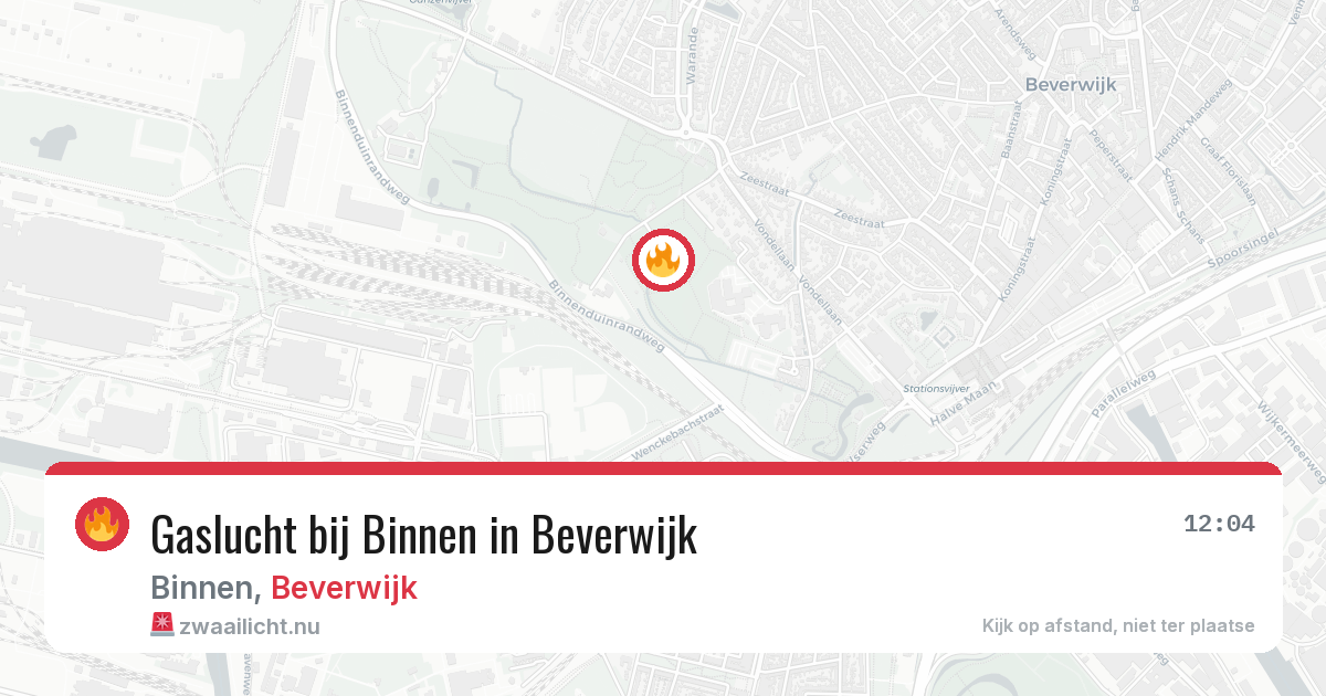 Gaslucht bij Binnen in Beverwijk — 2 jun 2026