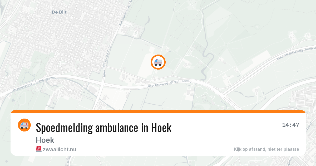 Spoedmelding ambulance in Hoek — 9 apr 2026