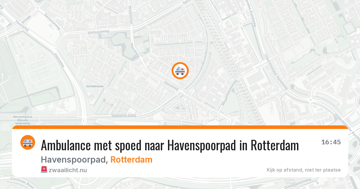 Ambulance met spoed naar Havenspoorpad in Rotterdam — 5 jun 2026