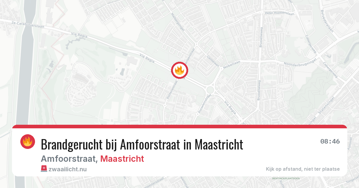 Brandgerucht bij Amfoorstraat in Maastricht — 28 mei 2026