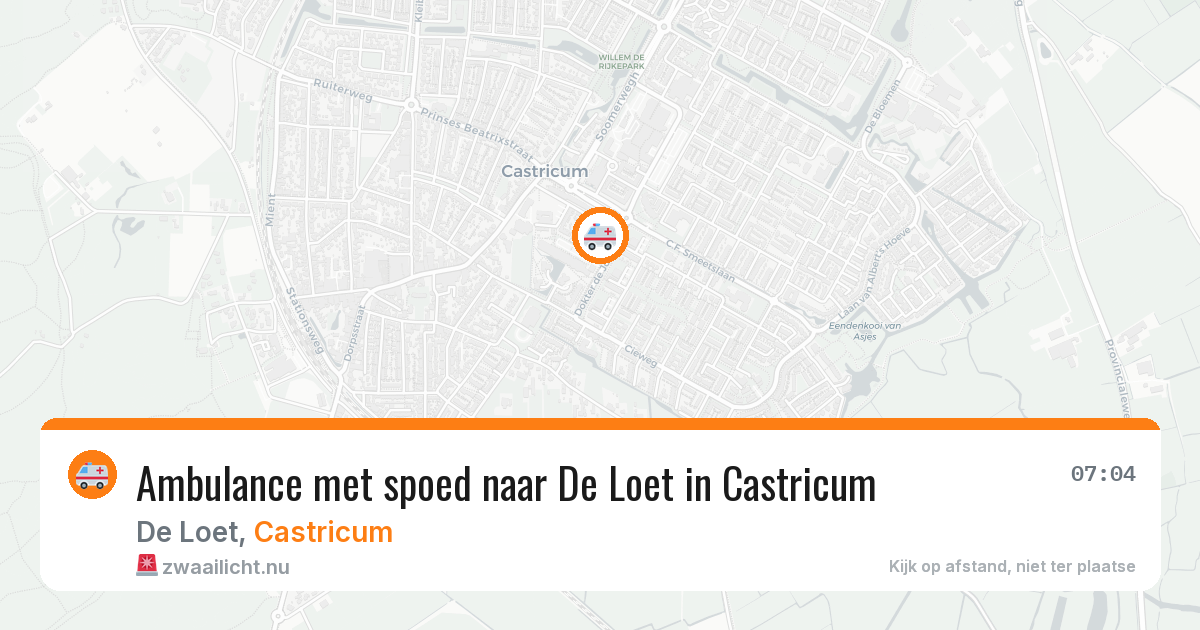 Ambulance met spoed naar De Loet in Castricum — 13 mei 2026