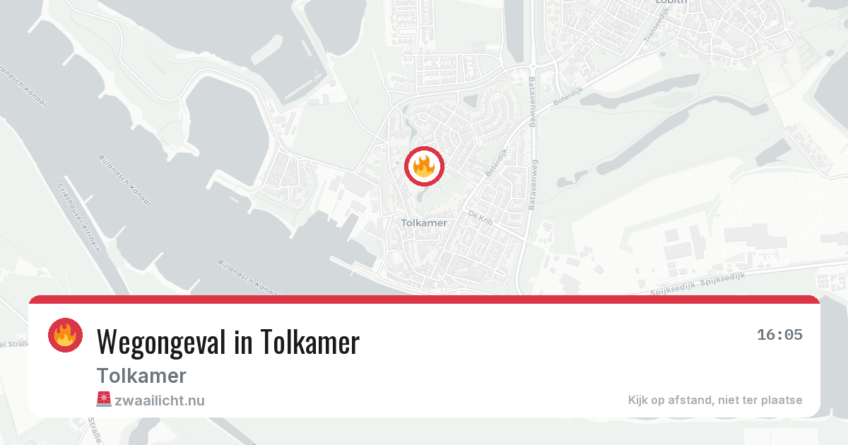 Wegongeval in Tolkamer — 2 apr 2026