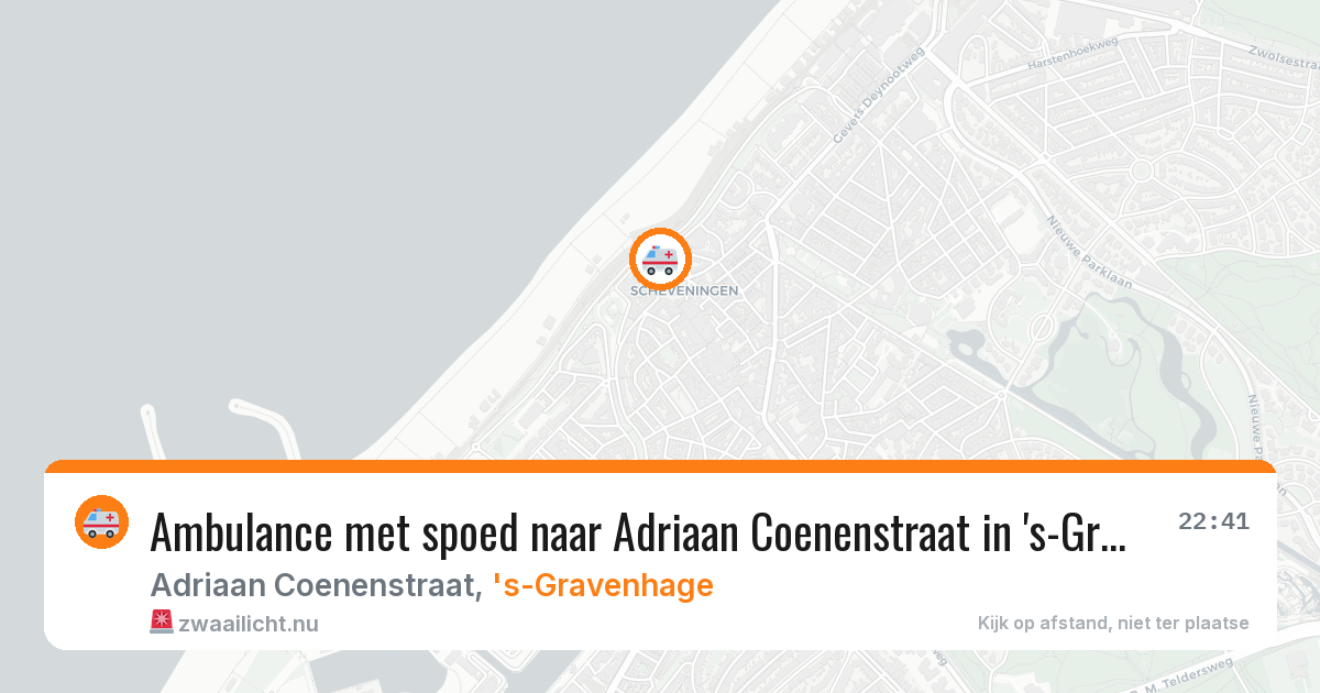 Ambulance met spoed naar Adriaan Coenenstraat in 's-Gravenhage — 10 jul 2026