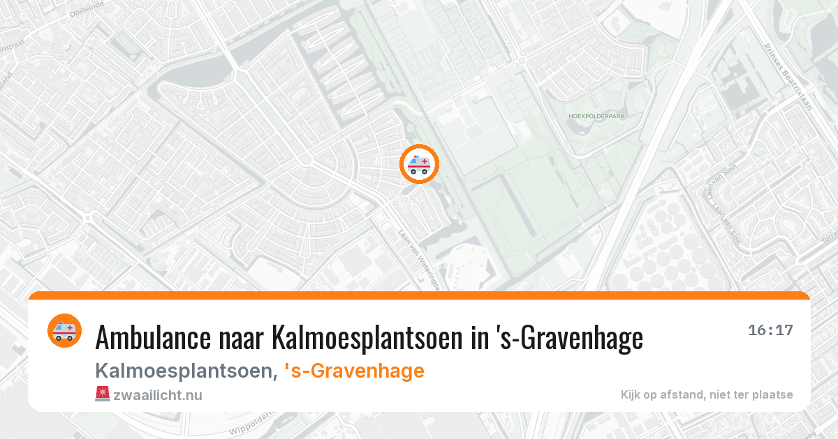 Ambulance naar Kalmoesplantsoen in 's-Gravenhage — 14 jul 2026